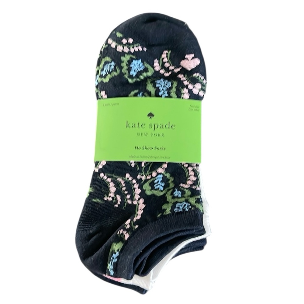 🔥🔥🆕♠️KATE SPADE 3PR PK NO SHOW SOCKS - Picture 4 of 4